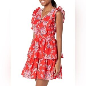 NWT Betsy Johnson Bush Gardens Seersucker Mini Dress Size S